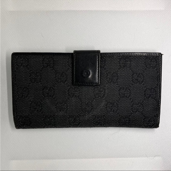 Gucci Long Wallet Black in Preowned / Used Condition - Picture 1 of 8